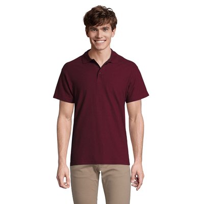 Polo Hombre 210g Algodón Burgundy Xxl