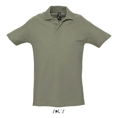 Polo Hombre 210g Algodón Caqui L