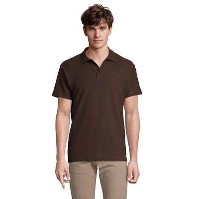 Polo Hombre 210g Algodón CHOCOLATE S