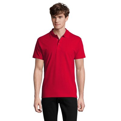 Polo Hombre 210g Algodón Rojo XL
