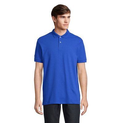 Polo hombre algodón corte cómodo Azul Royal Xl