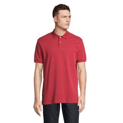 Polo hombre algodón corte cómodo Folk Red Twin S