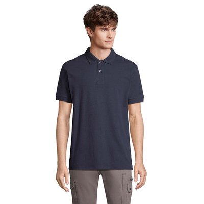 Polo hombre algodón corte cómodo French Marino M