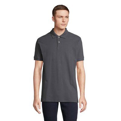 Polo hombre algodón corte cómodo Gris Ratón M