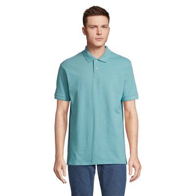Polo hombre algodón corte cómodo Pool Blue S