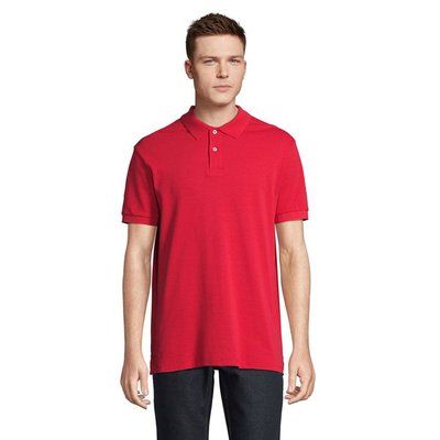 Polo hombre algodón corte cómodo Rojo S