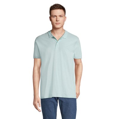 Polo de Hombre en Algodón Orgánico Azul Artico L