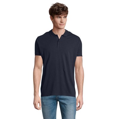 Polo de Hombre en Algodón Orgánico French Marino S