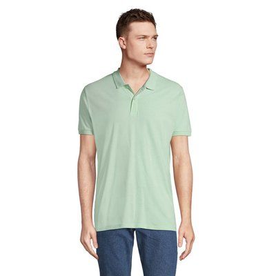 Polo de Hombre en Algodón Orgánico Frozen Green XL