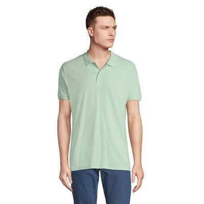 Polo de Hombre en Algodón Orgánico Frozen Green XXL