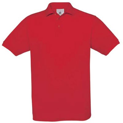 Polo hombre algodón punto piqué Red M