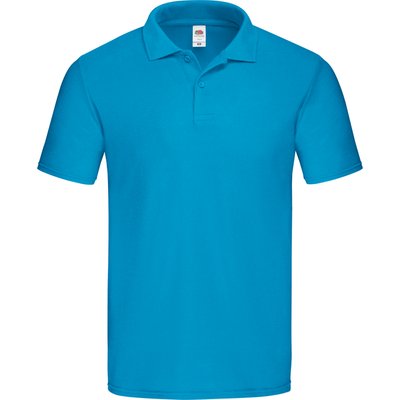 Polo hombre de corte ceñido Azur Blue L