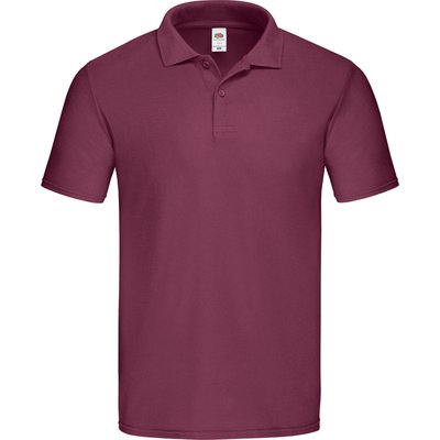Polo hombre de corte ceñido Burgundy 3XL