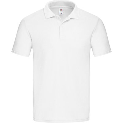 Polo hombre de corte ceñido White 3XL