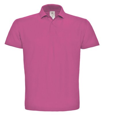 Polo hombre cuello canalé Fuchsia XL