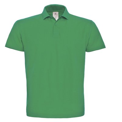Polo hombre cuello canalé Kelly Green M