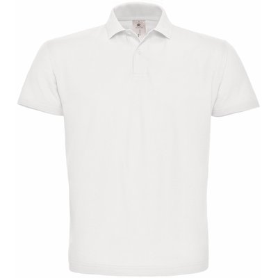 Polo hombre cuello canalé White M