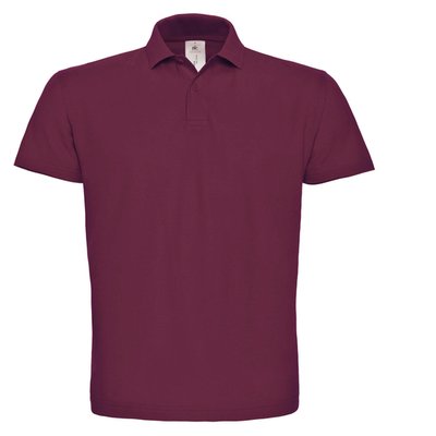 Polo hombre cuello canalé Wine 3XL