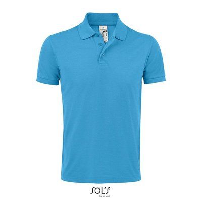 Polo Hombre Manga Corta 200g Aqua S