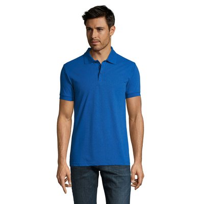 Polo Hombre Manga Corta 200g Azul Royal 4Xl