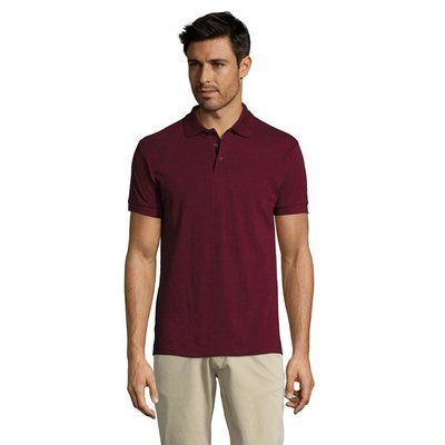 Polo Hombre Manga Corta 200g Burgundy S