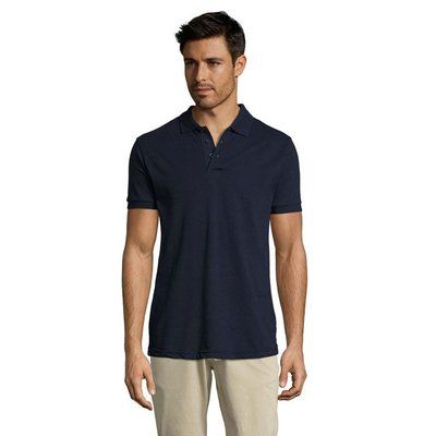 Polo Hombre Manga Corta 200g French Marino M