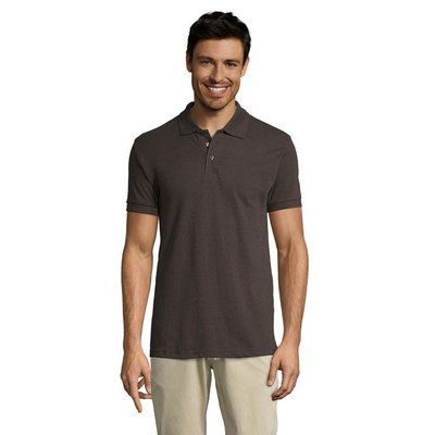 Polo Hombre Manga Corta 200g Gris Oscuro XXL