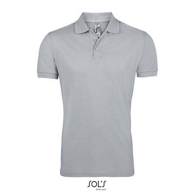 Polo Hombre Manga Corta 200g Gris Puro 3Xl