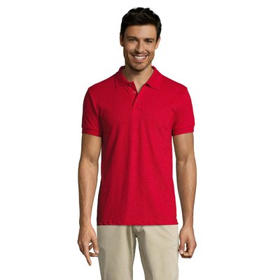 Polo Hombre Manga Corta 200g Rojo L