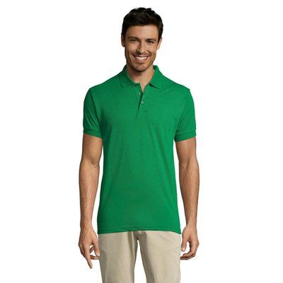 Polo Hombre Manga Corta 200g Verde Xl