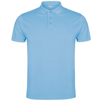Polo de hombre manga corta Celeste L