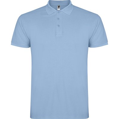 Polo de hombre de manga corta Celeste S