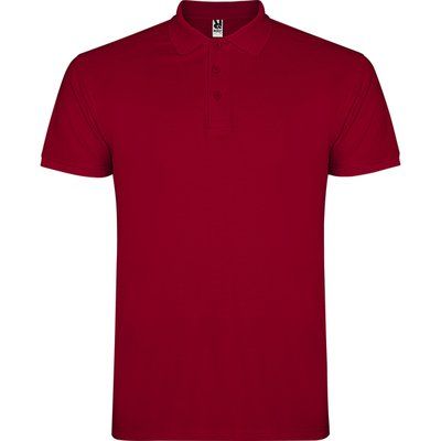 Polo de hombre de manga corta GRANATE XS