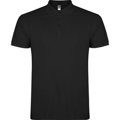 Polo de hombre de manga corta Negro XS