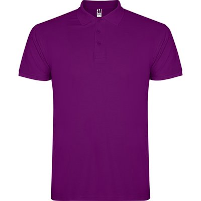 Polo de hombre de manga corta Púrpura Xs