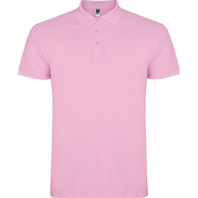 Polo de hombre de manga corta Rosa Claro L