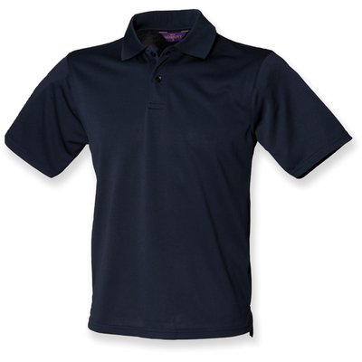 Polo hombre poliéster micropiqué Navy XXL