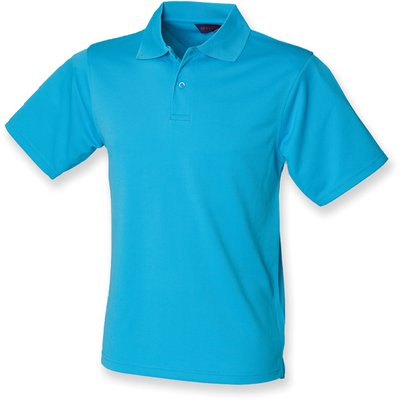 Polo hombre poliéster micropiqué Turquoise 3XL