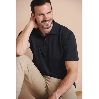 Polo hombre poliéster micropiqué