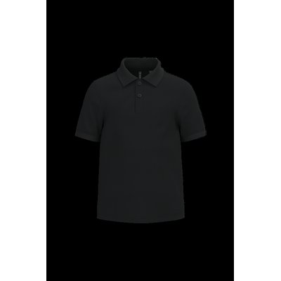 Polo infantil 100% algodón Black 12/14 Ans
