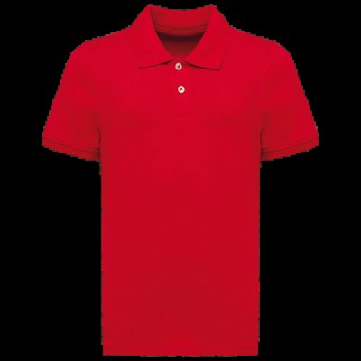 Polo infantil de algodón peinado Red 12/14 Ans