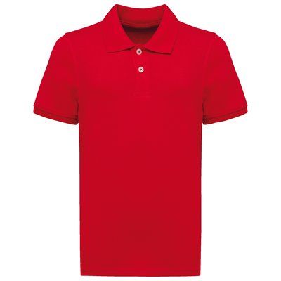 Polo infantil de algodón peinado Red 8/10 Ans