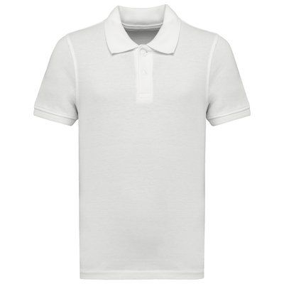 Polo infantil de algodón peinado White 8/10 Ans