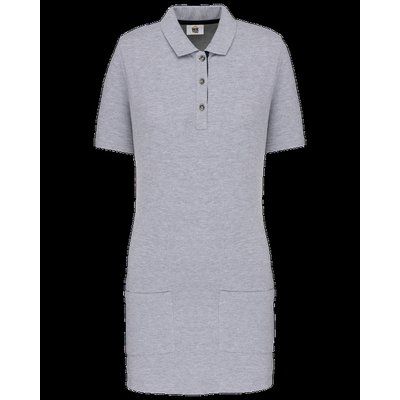 Polo largo mujer Oxford Grey / Navy XS