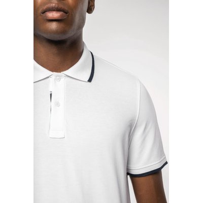 Polo manga corta 100% algodón piqué