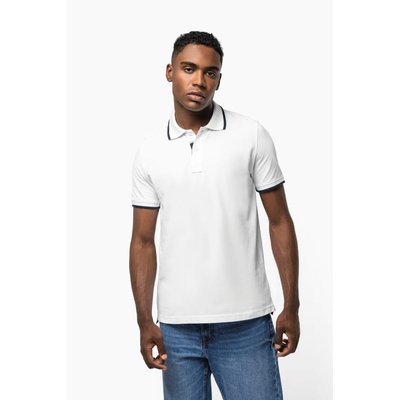 Polo manga corta 100% algodón piqué