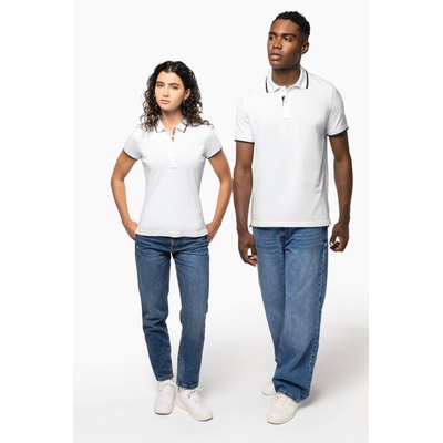 Polo manga corta 100% algodón piqué
