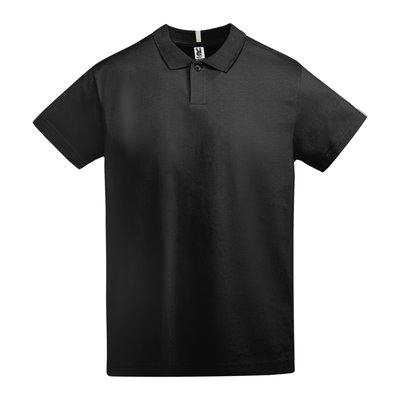Polo de manga corta atemporal Negro S