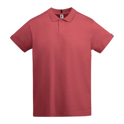 Polo de manga corta atemporal Rojo Crisantemo 3Xl