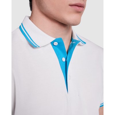 Polo Manga Corta detalles en contraste